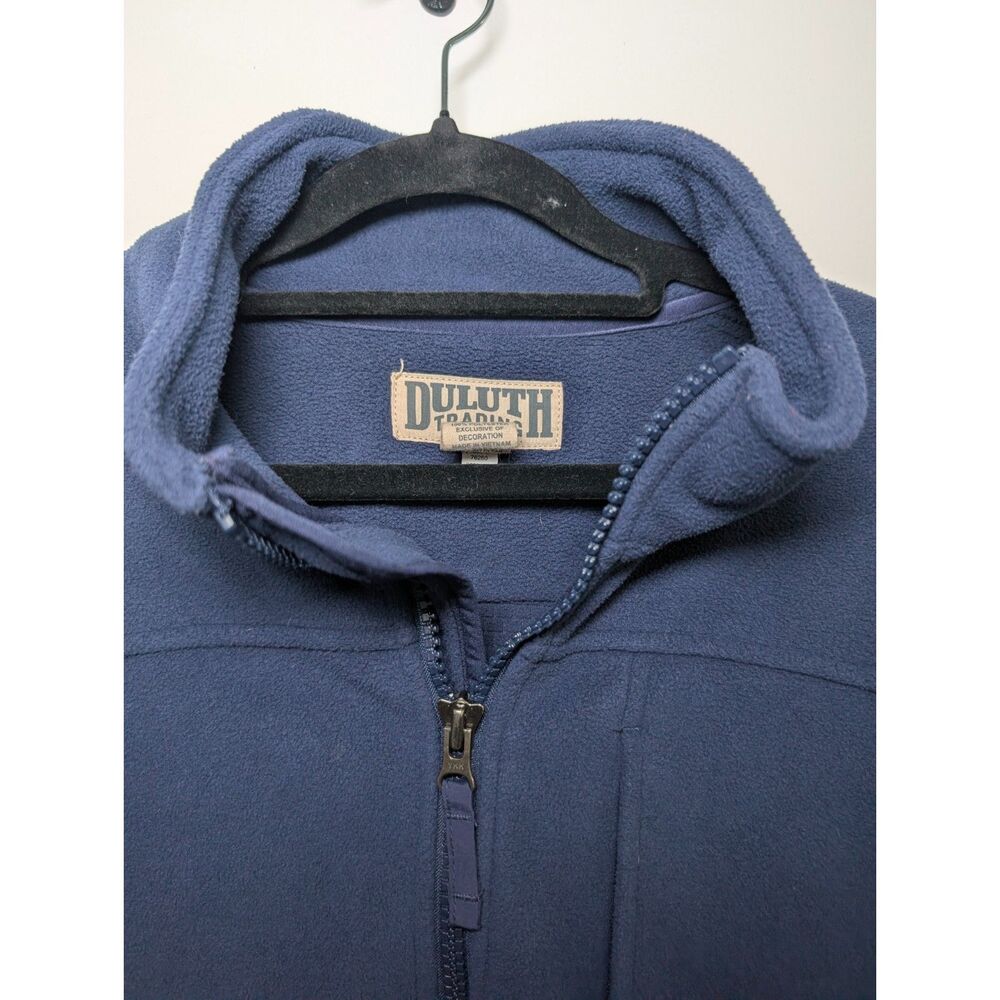 Duluth Trading Co Mens Large Tall Shoremans Fleece Gridlock Jacket Heavy Utility - Picture 7 of 14